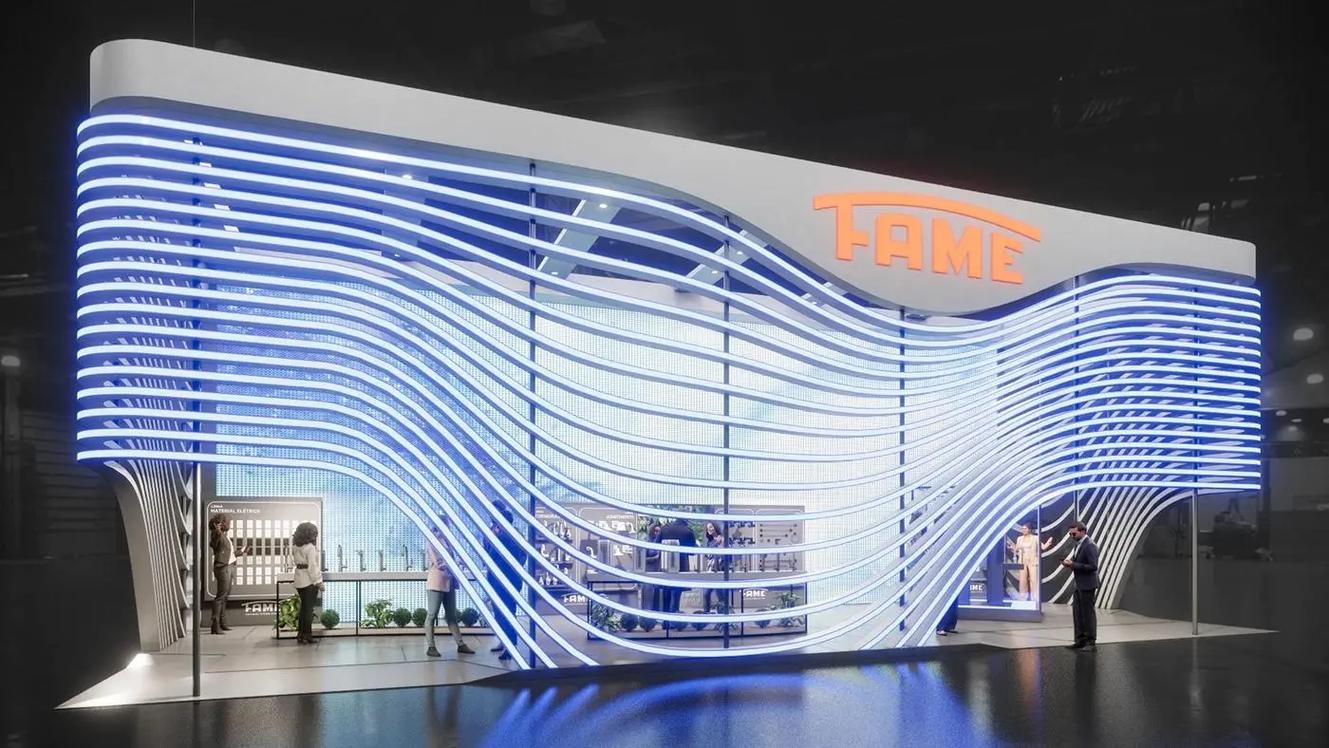 深圳廣州展覽會展臺設計策劃搭建效果圖欣賞